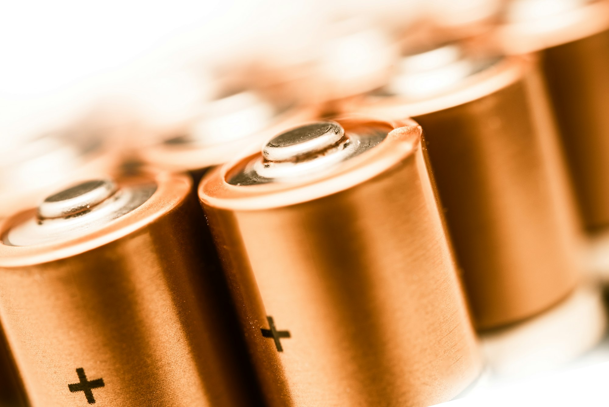 AA Batteries Closeup