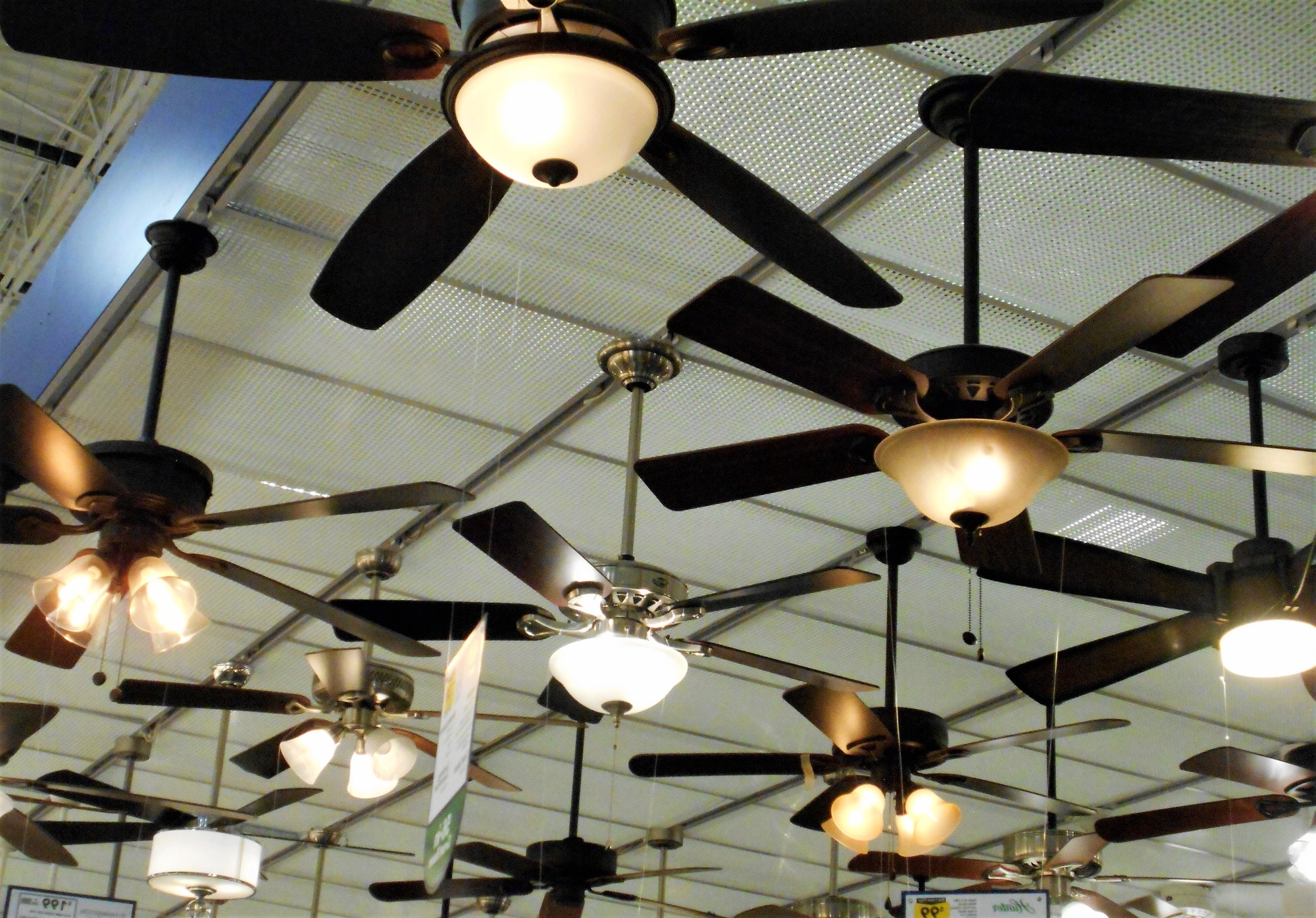 Ceiling Fans! Retail Shopping for Lighting!