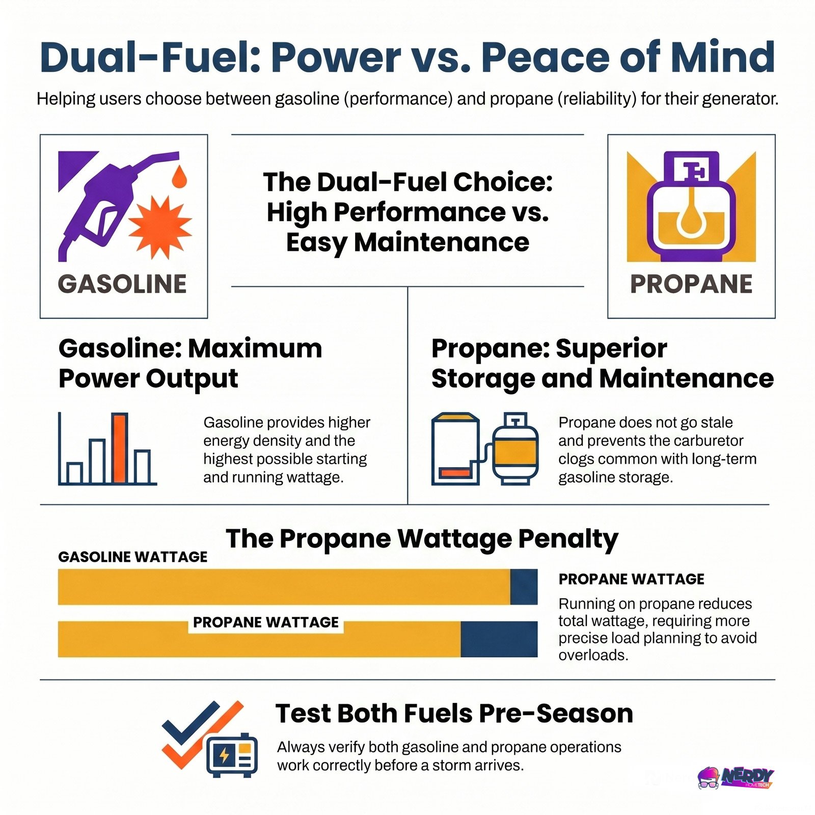 Gasoline Versus Propane Comparison On Nerdy Home Tech