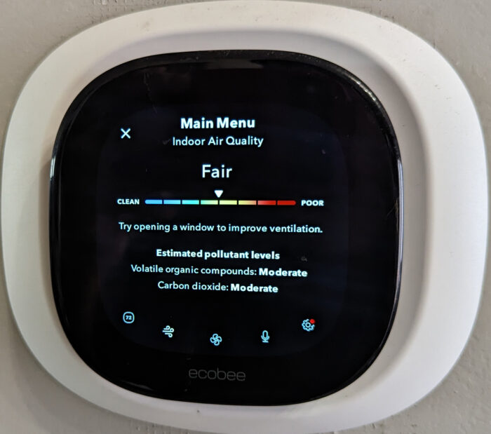 ecobee air quality monitor