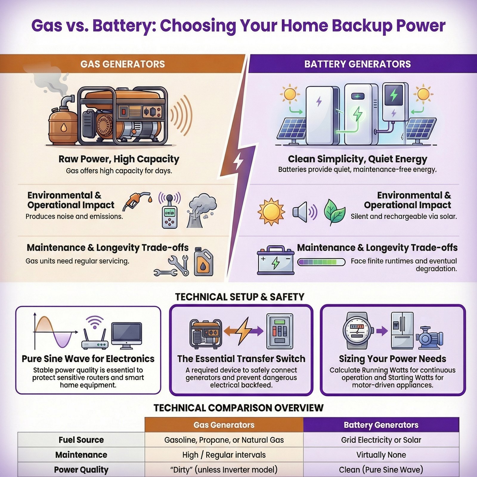Gas Vs Battery Generator