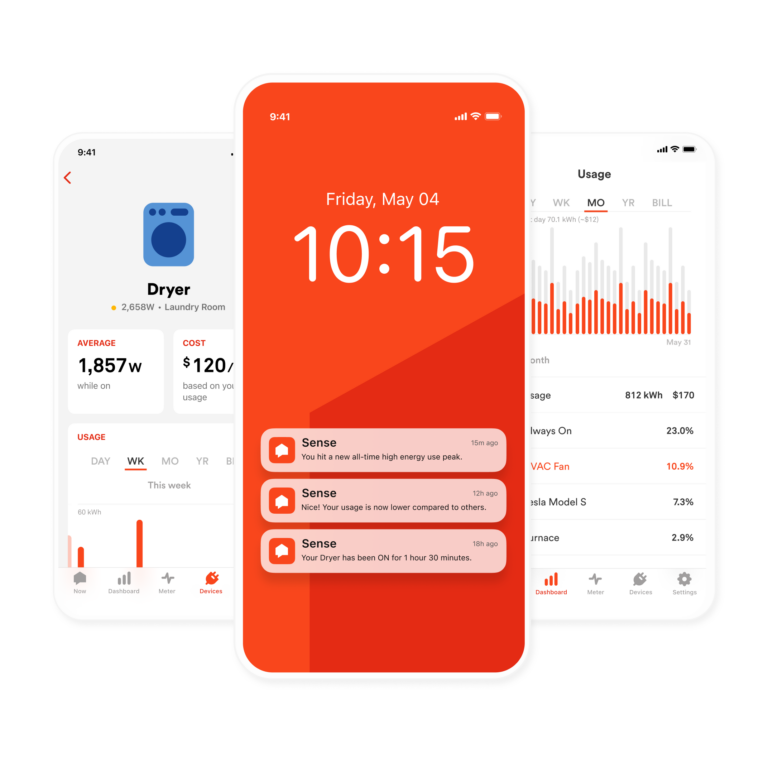 Sense Home Energy Monitoring System App