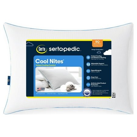 Sertapedic Cool Nites Queen Bed Pillow