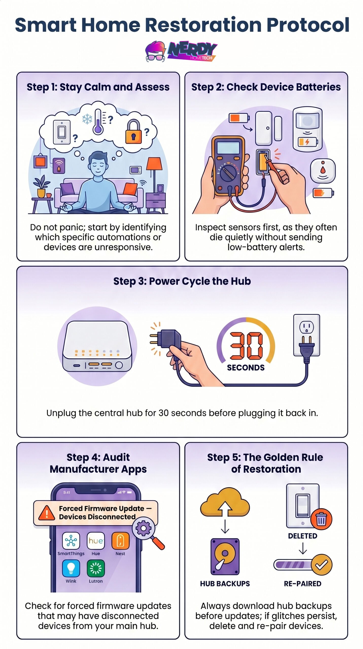 Smart Home Hub Buying Guide. What To Do If Automations Break From Nerdy Home Tech