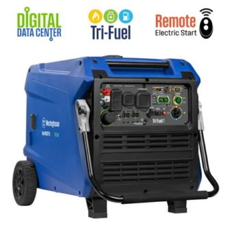 Westinghouse 11,000 Peak Watt Portable Inverter Generator, Tri Fuel, Gas, Propane, Natural...