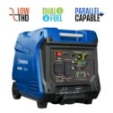 Westinghouse 5000 Peak Watt Portable Dual Fuel Inverter Generator, Recoil Start, Gas/Propane