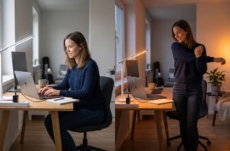 Home Office With Smart Lighting Automation For Remote Workers To Establish Work-Life Boundaries